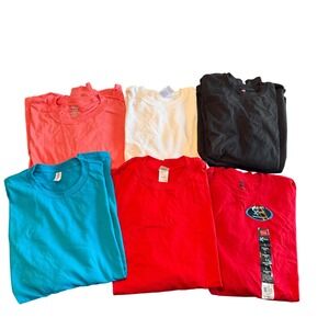 Long Sleeve T Shirt Bundle 6 Pack Multiple Sizes